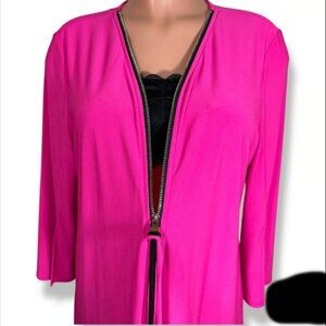 Joseph Ribkoff Zipper Front Split Sleeve Top 12